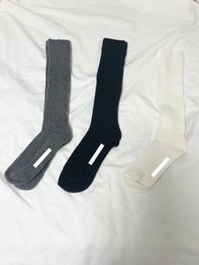 cashmere wool knee socks(3C)